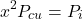 \[\[x^2P_{cu} = P_i \]