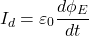 \[I_d = \varepsilon_0 \frac{d\phi_E}{dt} \]
