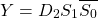 \[  Y = D_2{S_1}\overline{S_0} \]