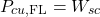 \[P_{cu,\mathrm{FL}} = W_{sc} \]