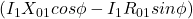 (I_1X_{01} cos \phi - I_1R_{01} sin\phi)