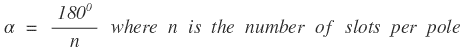 Short pitch angle