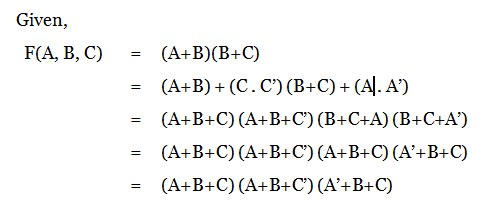 Problem on Conversion of non-canonical POS to canonical POS form