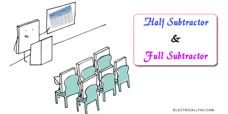 half subtractor and full subtractor