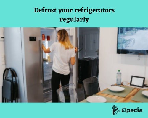 Energy conservation method - Defrost your refrigerators regularly
