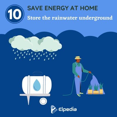 Store the rainwater underground to save energy