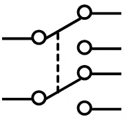 DPDT Switch symbol