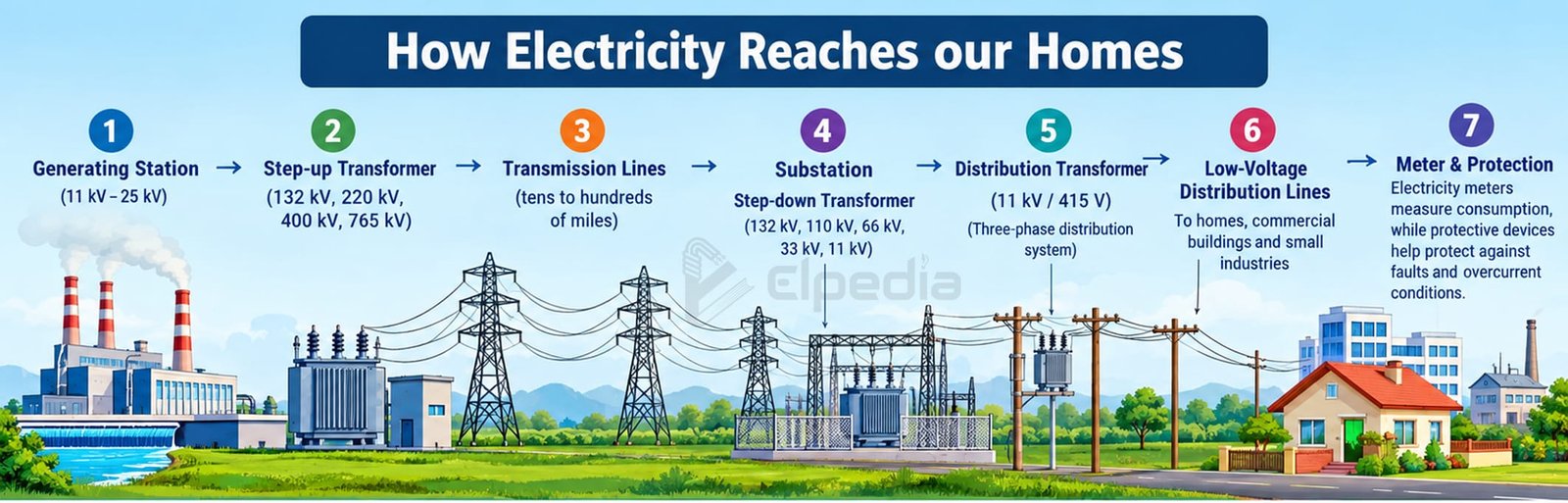 How electricity reaches our home